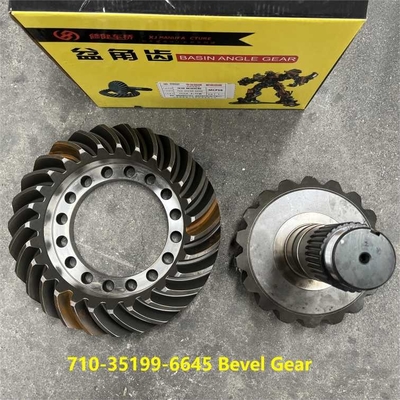 comprar 710-35199-6645 engranaje de bisel HOWO piezas de camión 27/18 Pinion y la rueda de la corona espiral engranaje de bisel 27/18 fabricación en línea