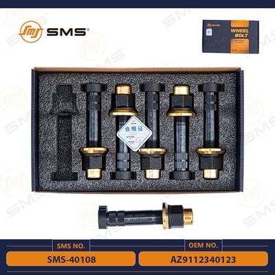 AZ9112340123 SMS-40108 Cerrojo de la rueda trasera Sinotruk Howo Partes del chasis