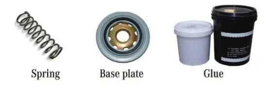 ISO9001 Filtros Materia prima pegamento Material personalizado