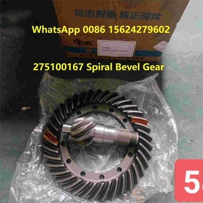 275100167 Roda de corona de bisel espiral engranaje de piñón XCMG ZL150GN Repuestos de cargador de ruedas
