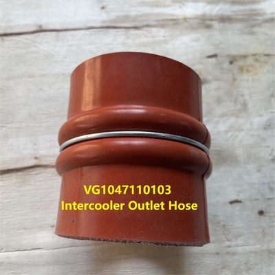 VG1047110103 manguera de salida del intercooler HOWO Partes de camión VG1047110103/1 Manifold de escape A7 WD615 Motor