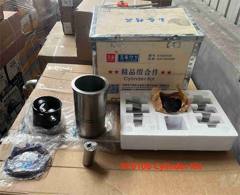 YC6108 Pistón Yuchai Partes del motor cilindro de revestimiento anillo de pistón