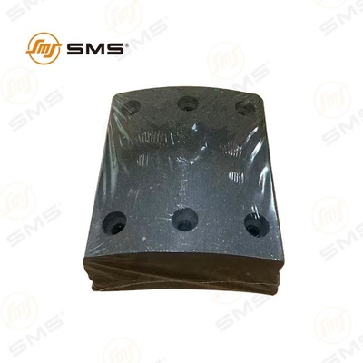 Forro de freno WG9100440027 Pastilla de freno delantera Sinotruk HOWO Piezas de camión 6 agujeros