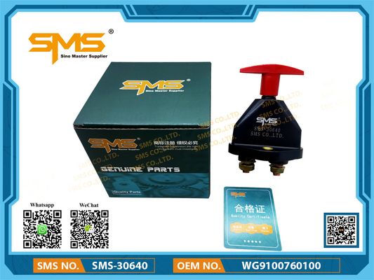 Recambios del camión de Sinotruk Howo del interruptor de alimentación principal WG9100760100